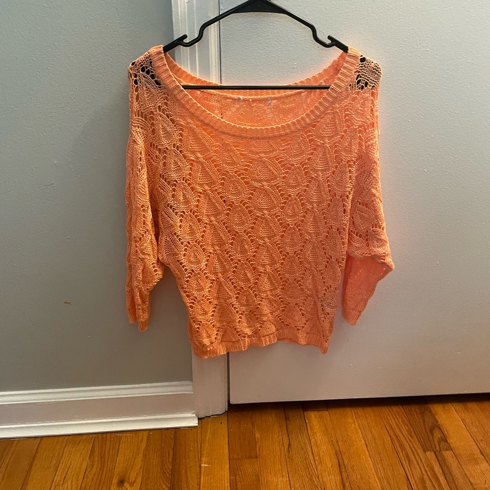 Quarter Sleeve Baggy Sweater